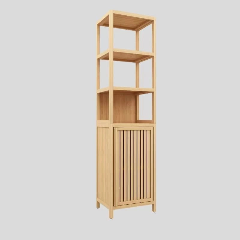 Storage Tall Slim Cabinet, Freestanding Linen Cabinet for Living Room