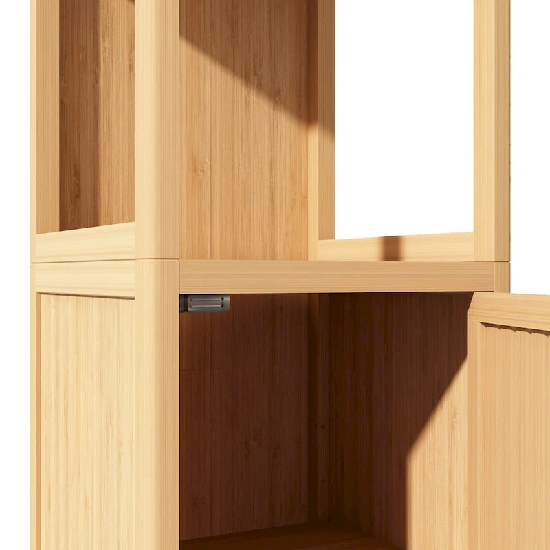 Storage Tall Slim Cabinet, Freestanding Linen Cabinet for Living Room