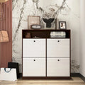 Shoe Storage Cabinet with 4 Drawers, Shoe Rack Organizer with Freestanding Shoe Cabinet with -tip