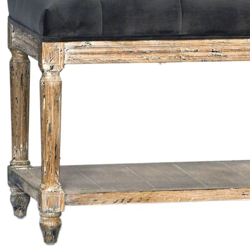 Panca con ripiano, grigio antracite