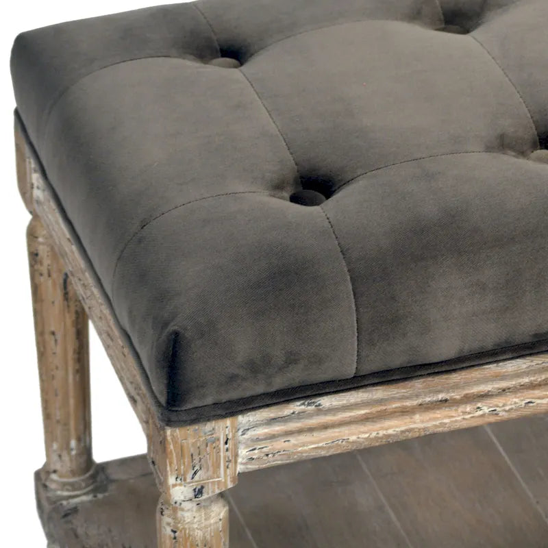 Panca con ripiano, grigio antracite