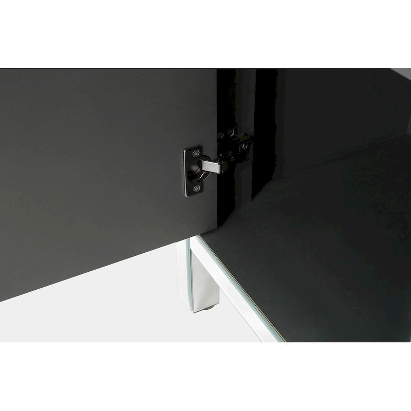 Mobiletto contenitore decorativo con specchio argentato