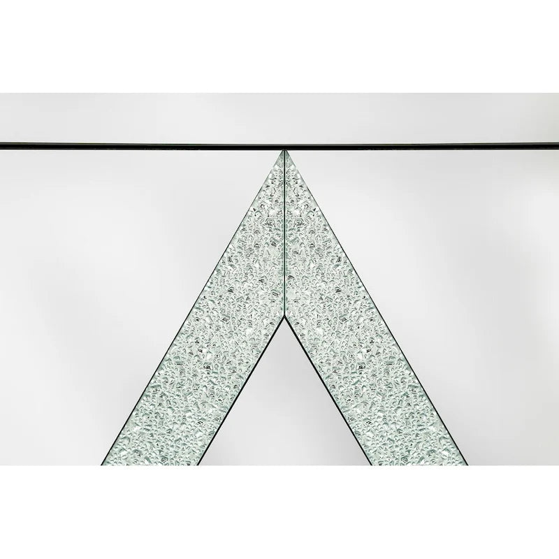 Mobiletto contenitore decorativo con specchio argentato