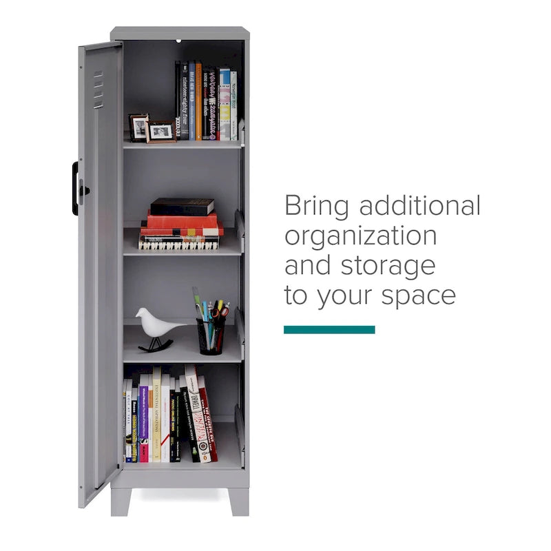 53.38H 4 Shelf Door Storage Locker Cabinet