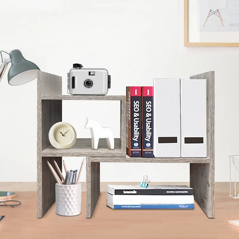 Scaffale organizer multifunzionale moderno da scrivania per ufficio e casa