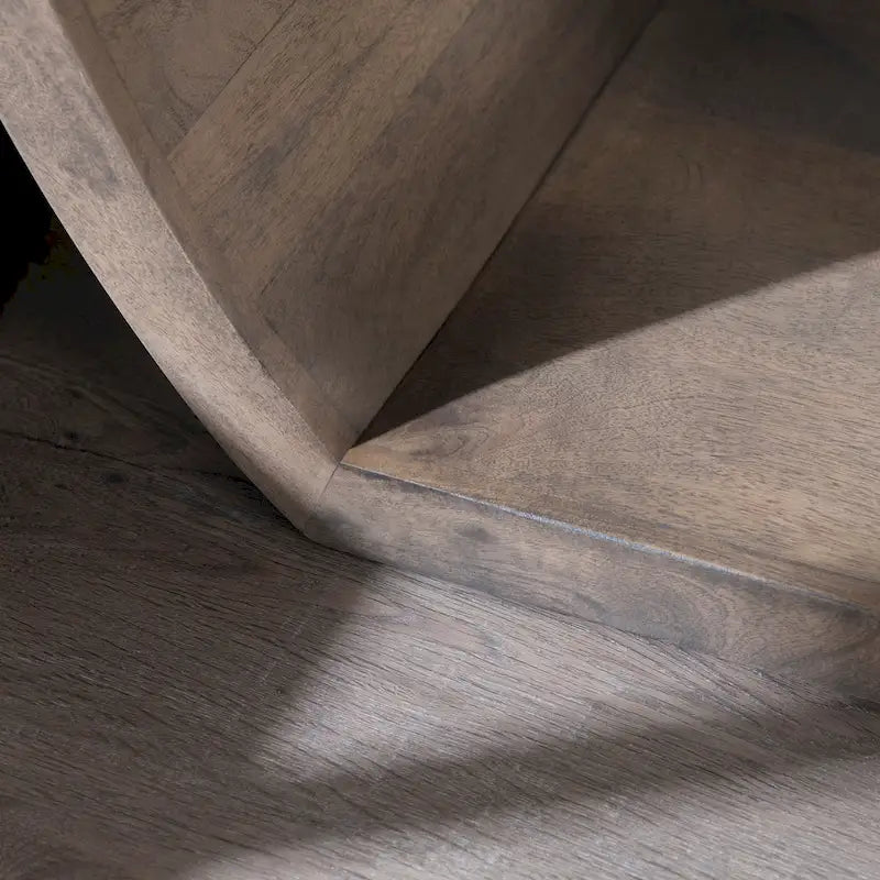 Dark Grey Wooden Console Table, Open Lower Shelf