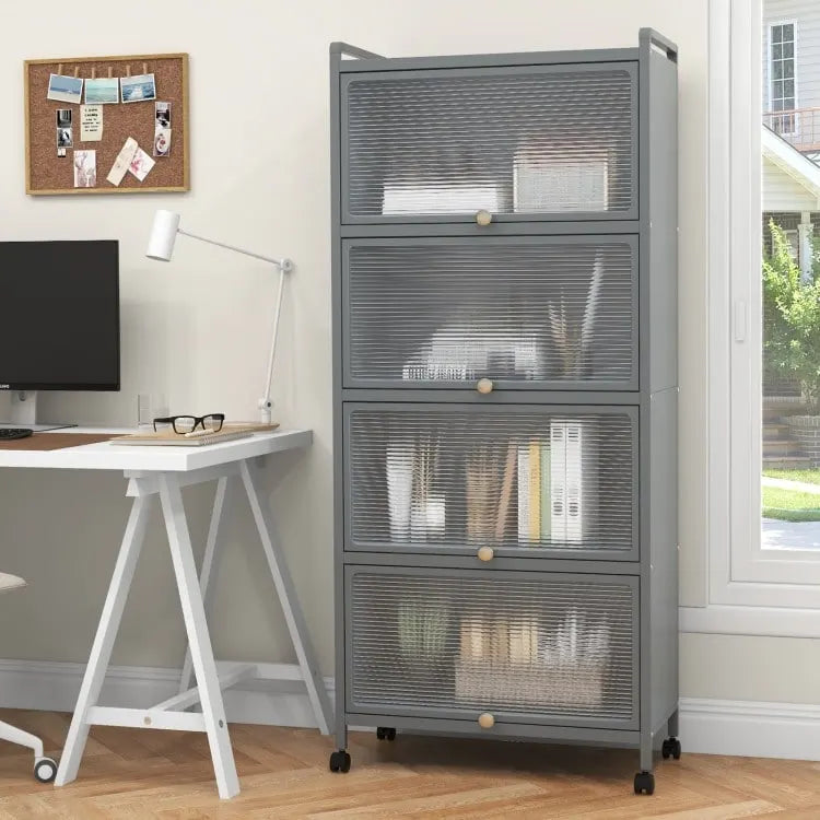 5-Tier Kitchen Baker's Rack with -up PC Doors - 23.5 x 12.5 x 60.5 (L x W x H)
