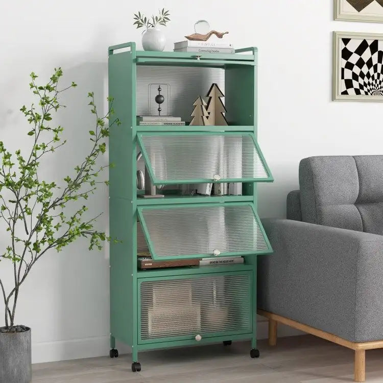 5-Tier Kitchen Baker's Rack with -up PC Doors - 23.5 x 12.5 x 60.5 (L x W x H)