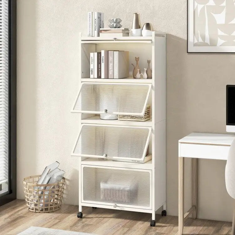 5-Tier Kitchen Baker's Rack with -up PC Doors - 23.5 x 12.5 x 60.5 (L x W x H)