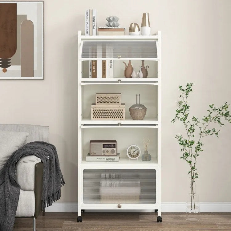 5-Tier Kitchen Baker's Rack with -up PC Doors - 23.5 x 12.5 x 60.5 (L x W x H)