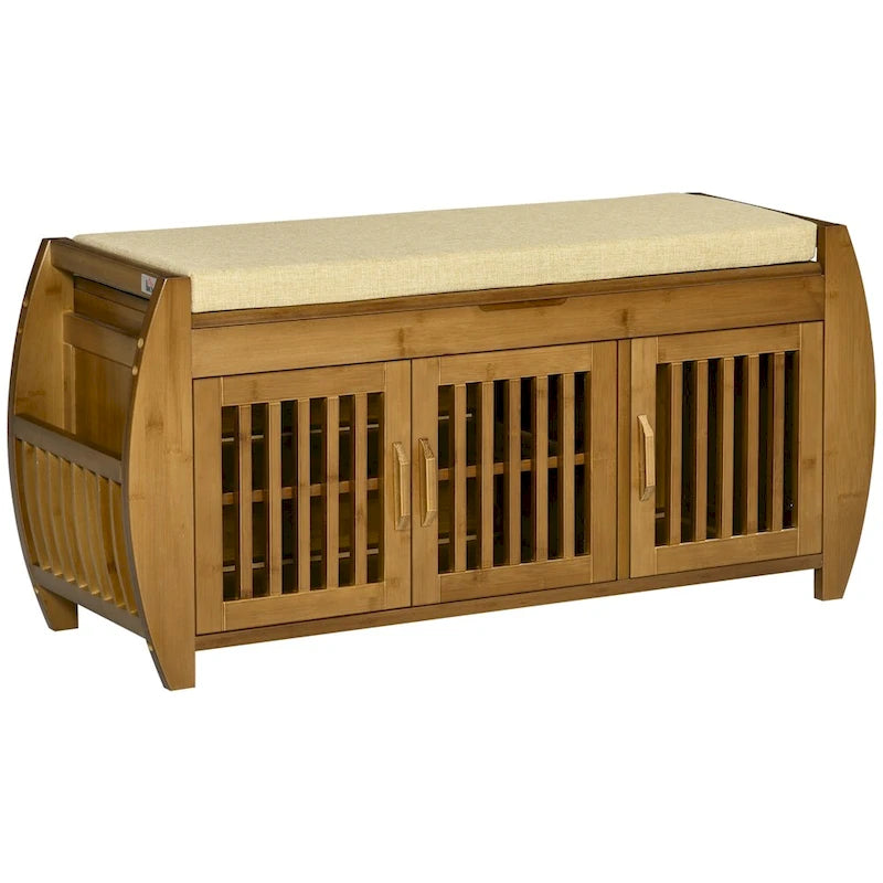 Bamboo Shoe Storage Bench