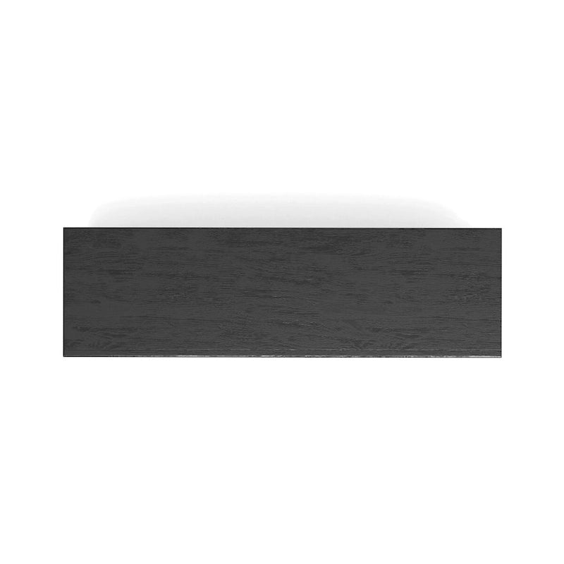 Credenza con 3 cassetti e 2 ante, nero vintage