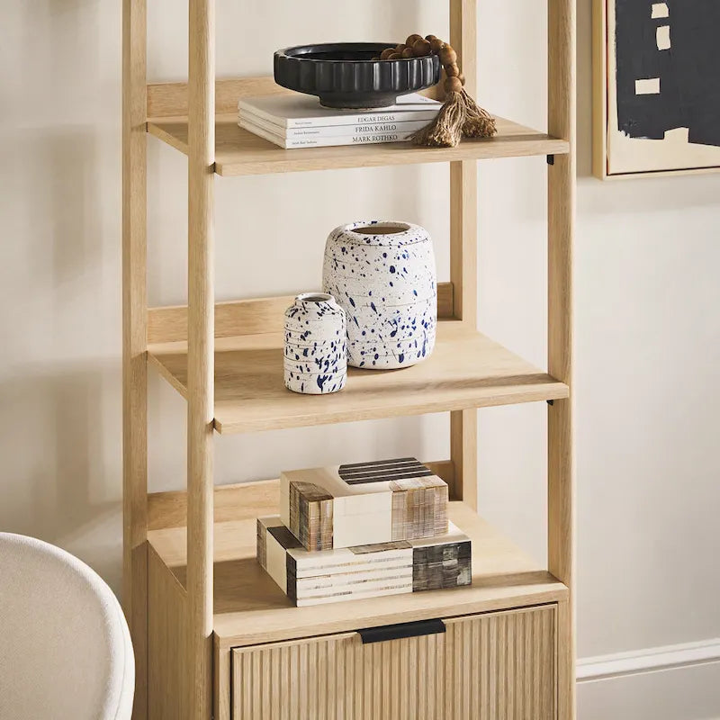 Libreria stretta da 22 con cassetto