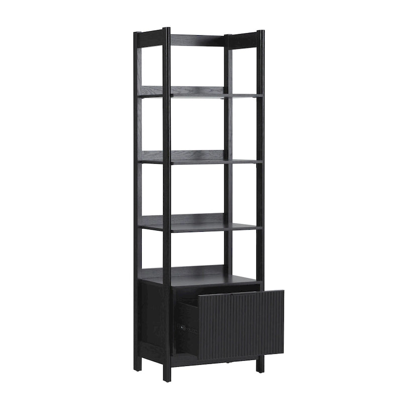 Libreria stretta da 22 con cassetto