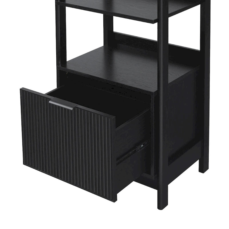 Libreria stretta da 22 con cassetto