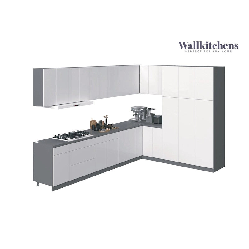 Kitchen White Gloss 12Ft Wide - 144x102