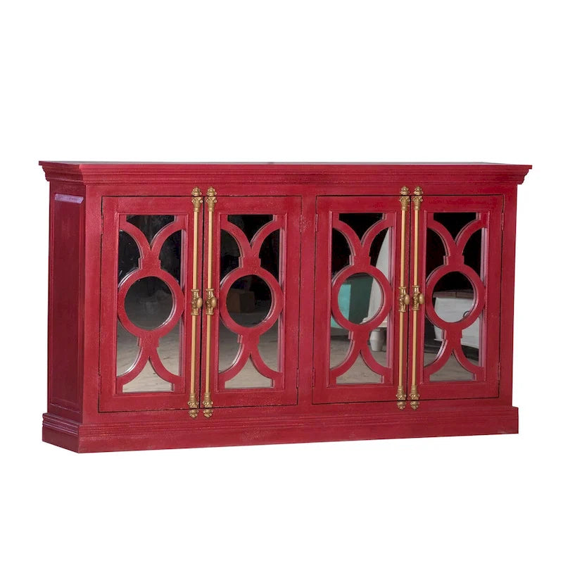 71 Küchen-Akzent-Sideboard mit 4 Glastüren