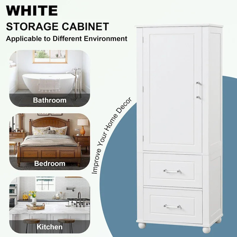 Tall Bathroom Storage Cabinet