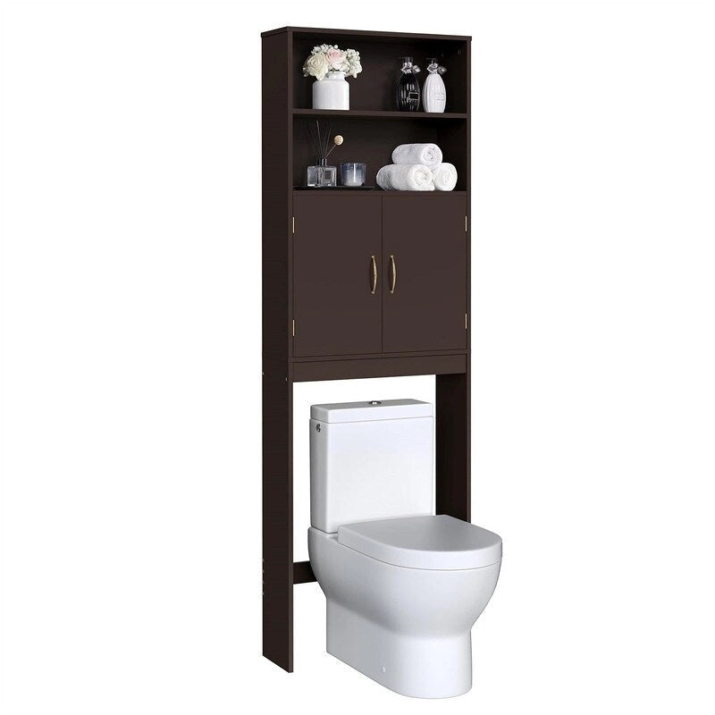 Espresso-Aufbewahrungsschrank über der Toilette, verstellbare Einlegeböden