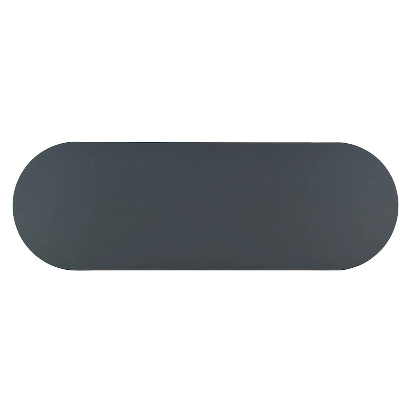 Elegante mobile da pranzo curvo con finiture dorate