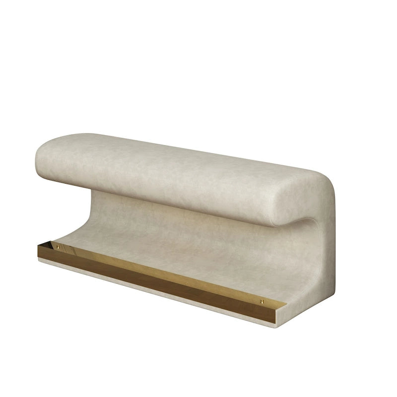 Entryway Bench Leather Ottoman