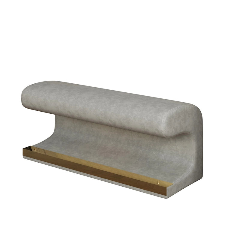 Entryway Bench Leather Ottoman
