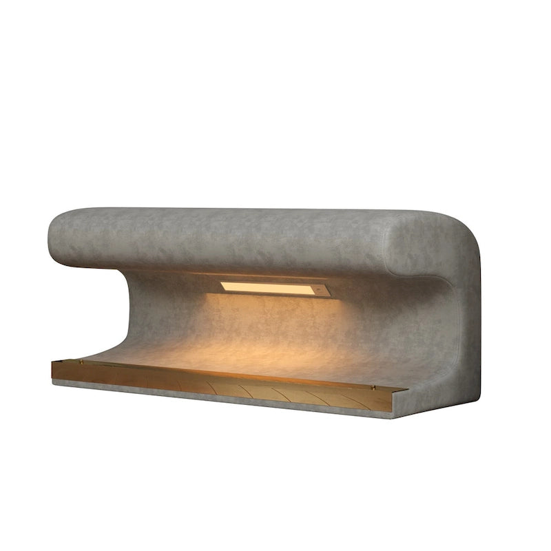 Entryway Bench Leather Ottoman